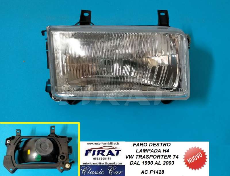 FARO VW TRASPORTE T4 90 - 03 H4 DX (F1428)